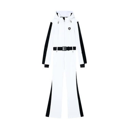 Tuta tecnica da Sci Donna in softshell bianco