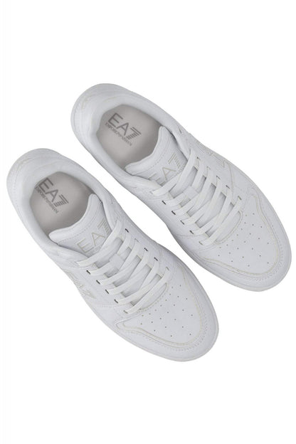 EA7 Sneakers Unisex Training Bianche Ecopelle Taglia 44