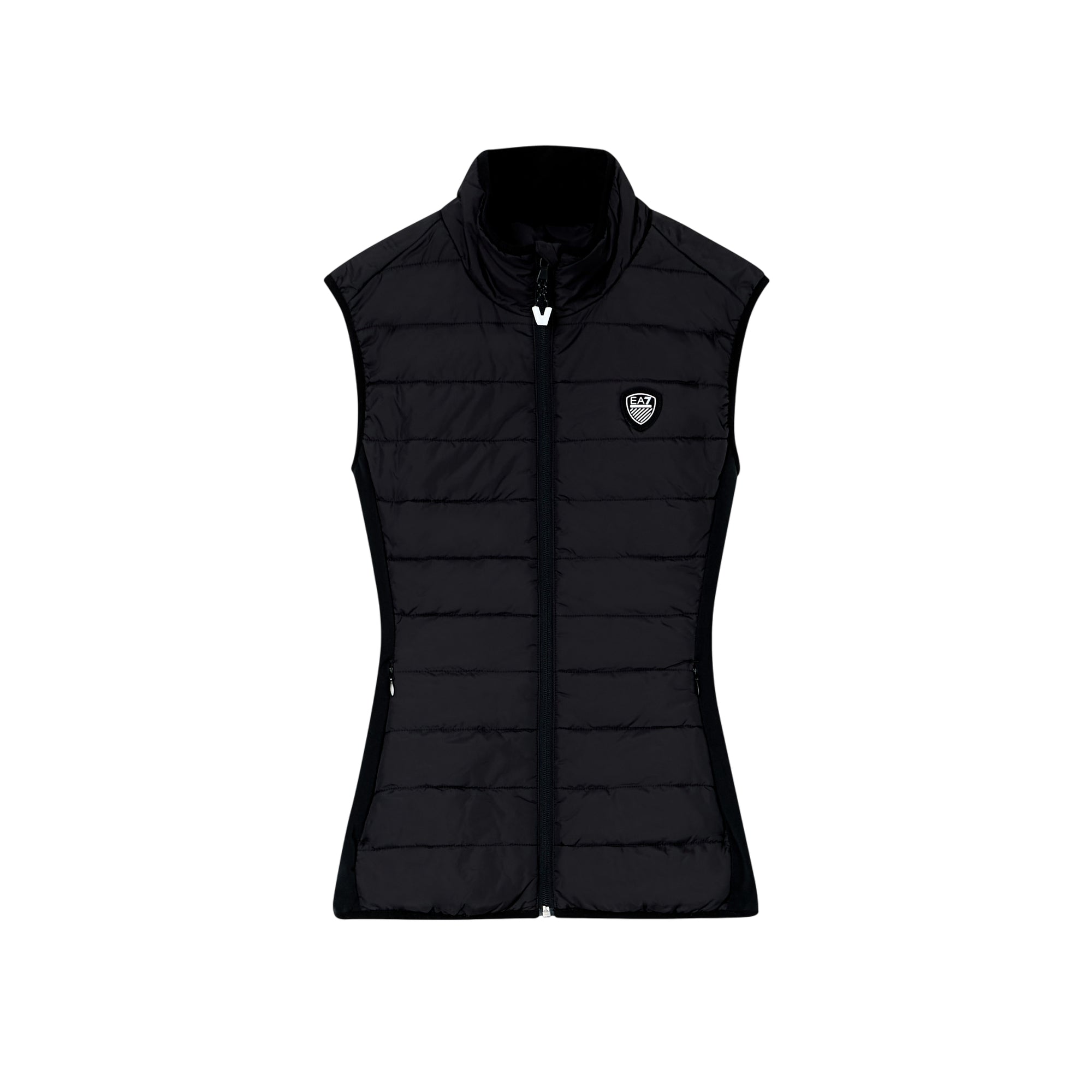 Completo tecnico da sci Donna imbottito in softshell Nero: gilet