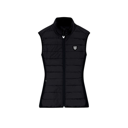 Completo tecnico da sci Donna imbottito in softshell Nero: gilet