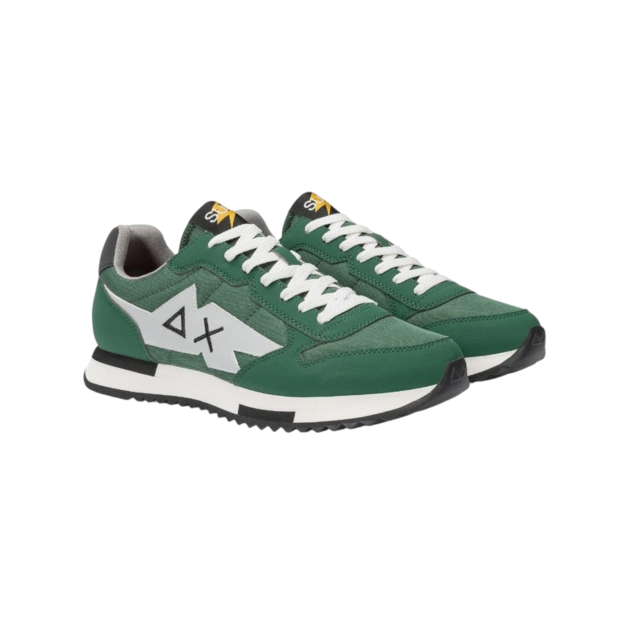 Sneakers Niki SUN68 Verde Ecopelle e Tessuto