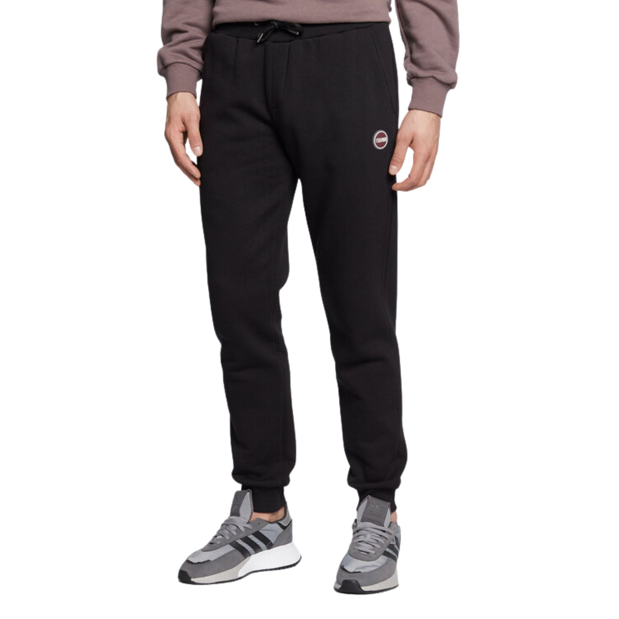 Pantalone jogger Uomo tinta unita Nero