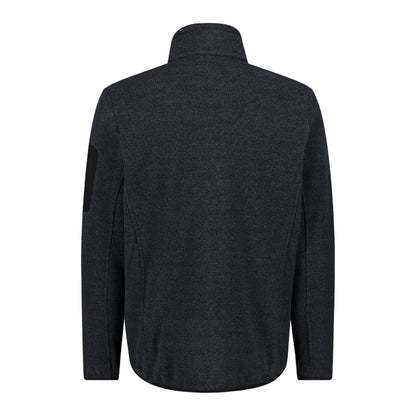 Pile Uomo Antracite knit-tech, con taschino sulla manica