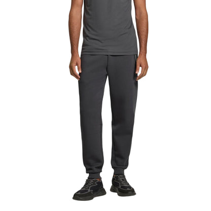 Pantaloni Uomo con vita elasticizzata Grigio modello frontale