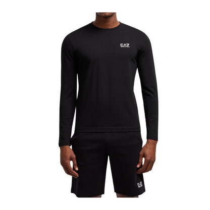 T-shirt Uomo Sporty Core Identity Nero modello frontale