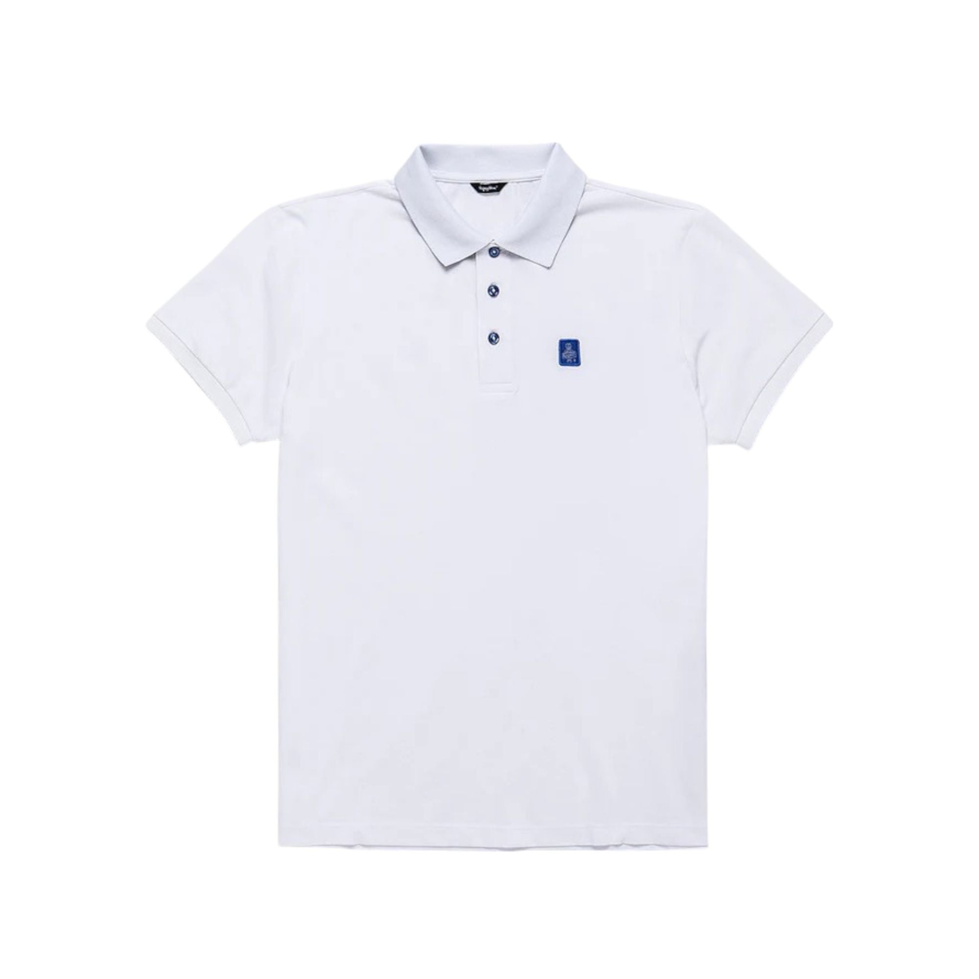 Polo Uomo New Main Bianca in cotone, con scollatura tre bottoni