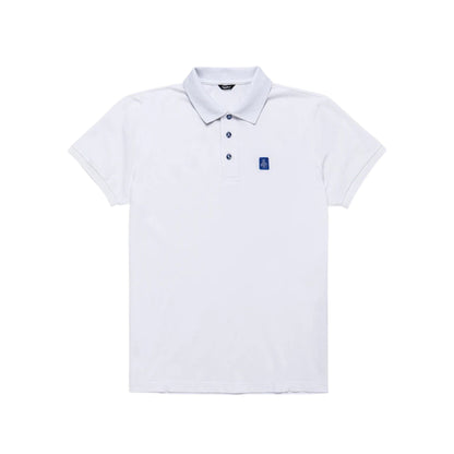 Polo Uomo New Main Bianca in cotone, con scollatura tre bottoni
