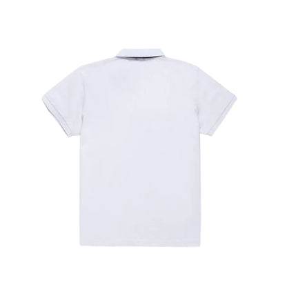 Polo Uomo New Main Bianca in cotone, con scollatura tre bottoni