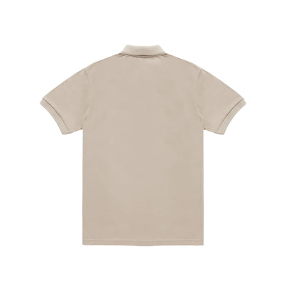 Polo Uomo New Main Beige in cotone, con scollatura tre bottoni 