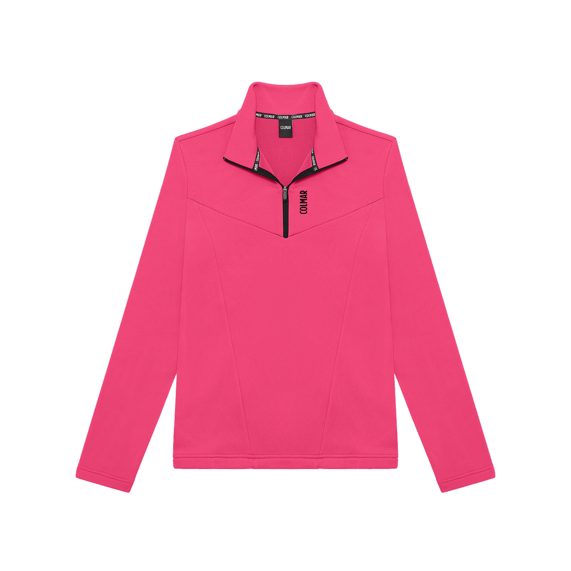 Pile da sci stretch mezza zip Fucsia