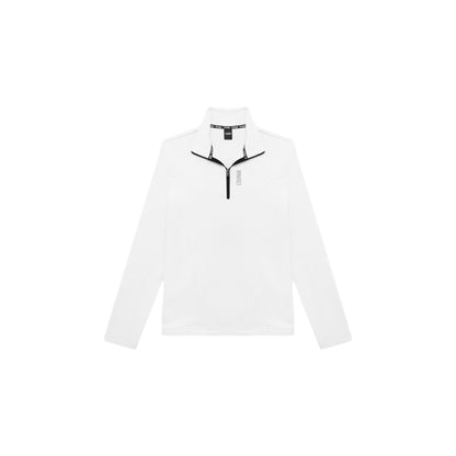 Pile da Sci Donna con zip 1/4 Bianco