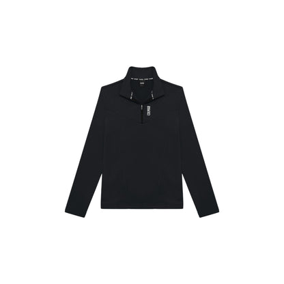 Pile da Sci Donna con zip 1/4 Nero