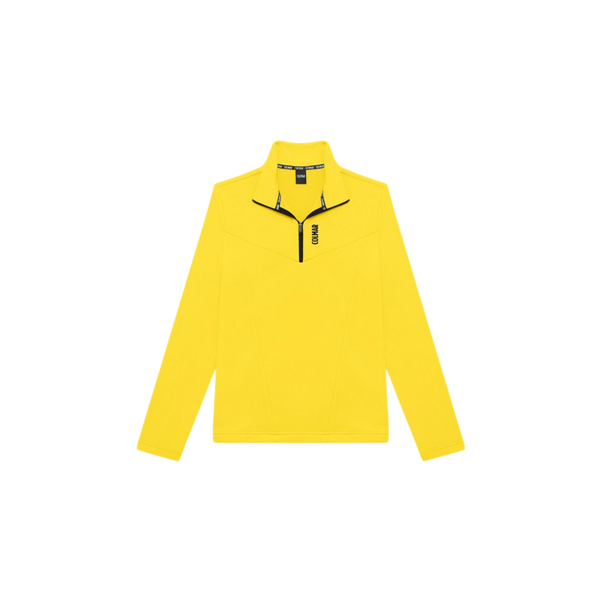 Pile da Sci Donna con zip 1/4 Giallo