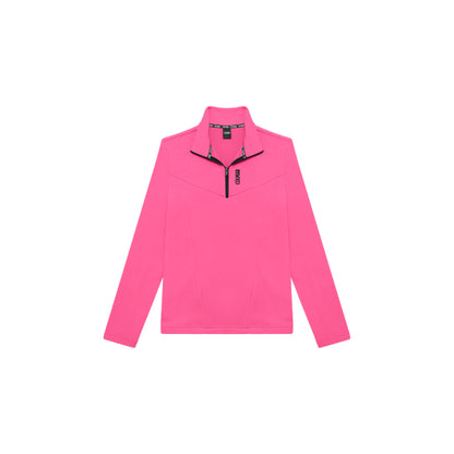 Pile da Sci Donna con zip 1/4 Fucsia