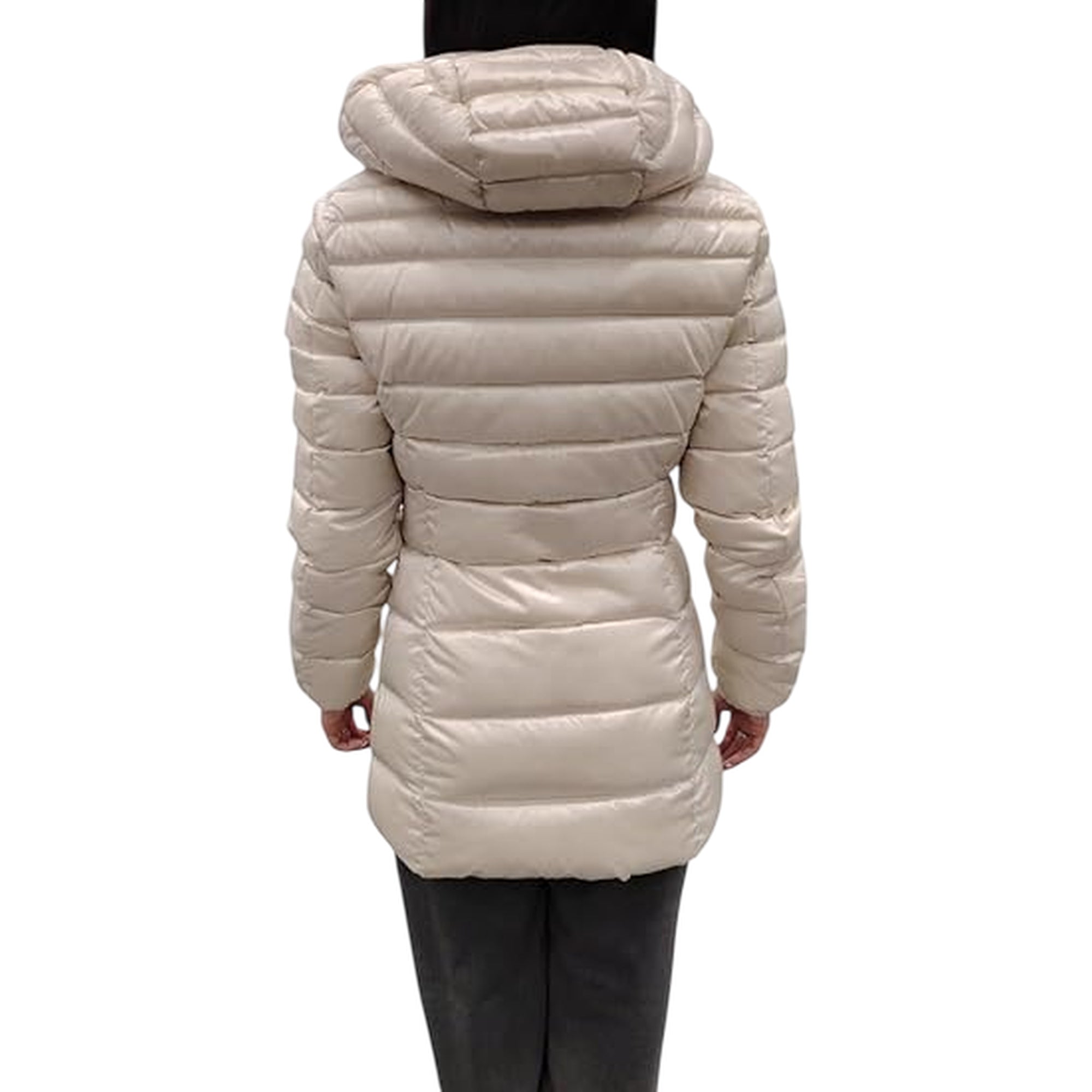 Piumino Donna Long Mead Jkt, con cappuccio e collo alto