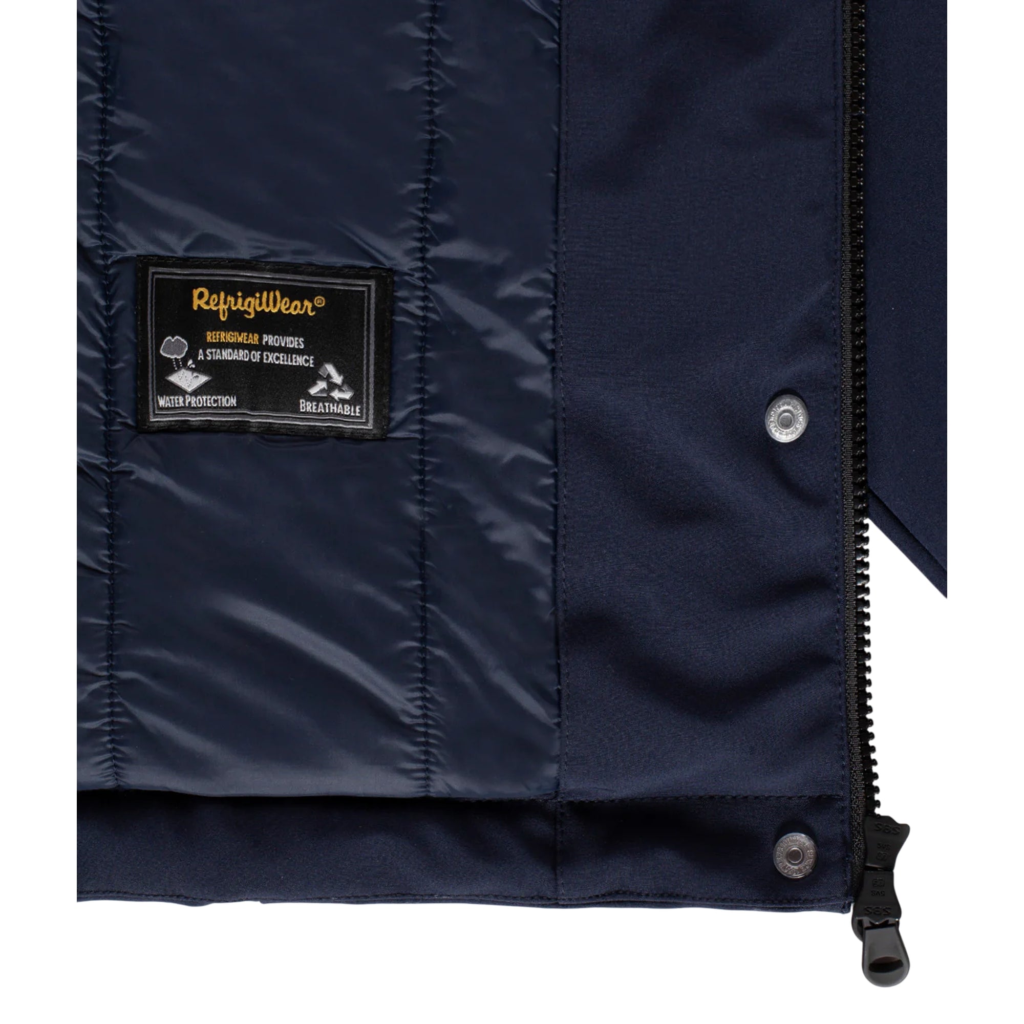 Parka Donna Short Lady Tech Blu scuro dettaglio