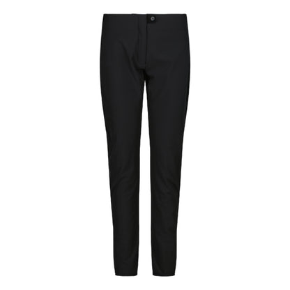 Pantaloni Sci a sigaretta da Donna in softshell Nero