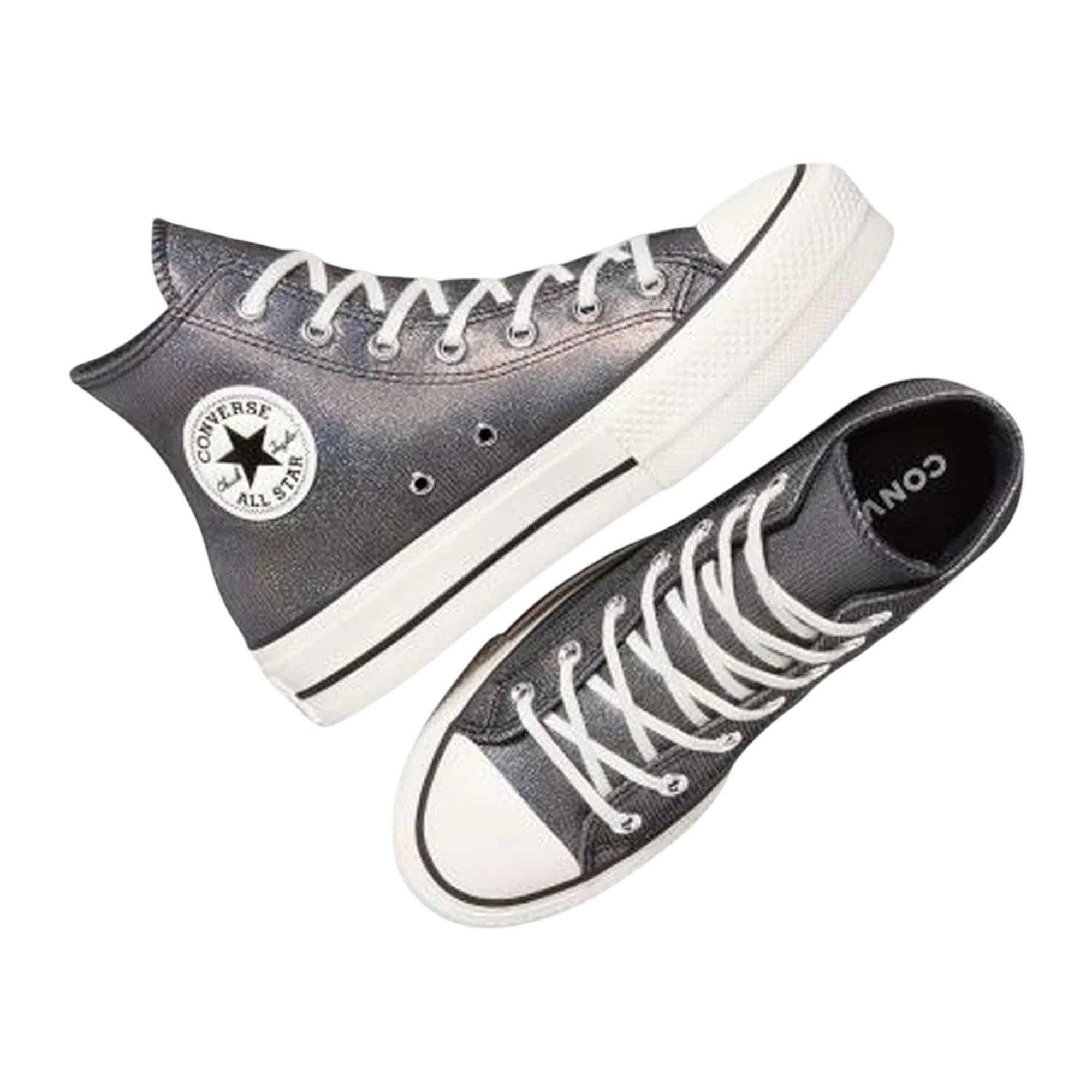 Sneakers Donna Ctas Lift Hi Nera, con iconico patch logo laterale