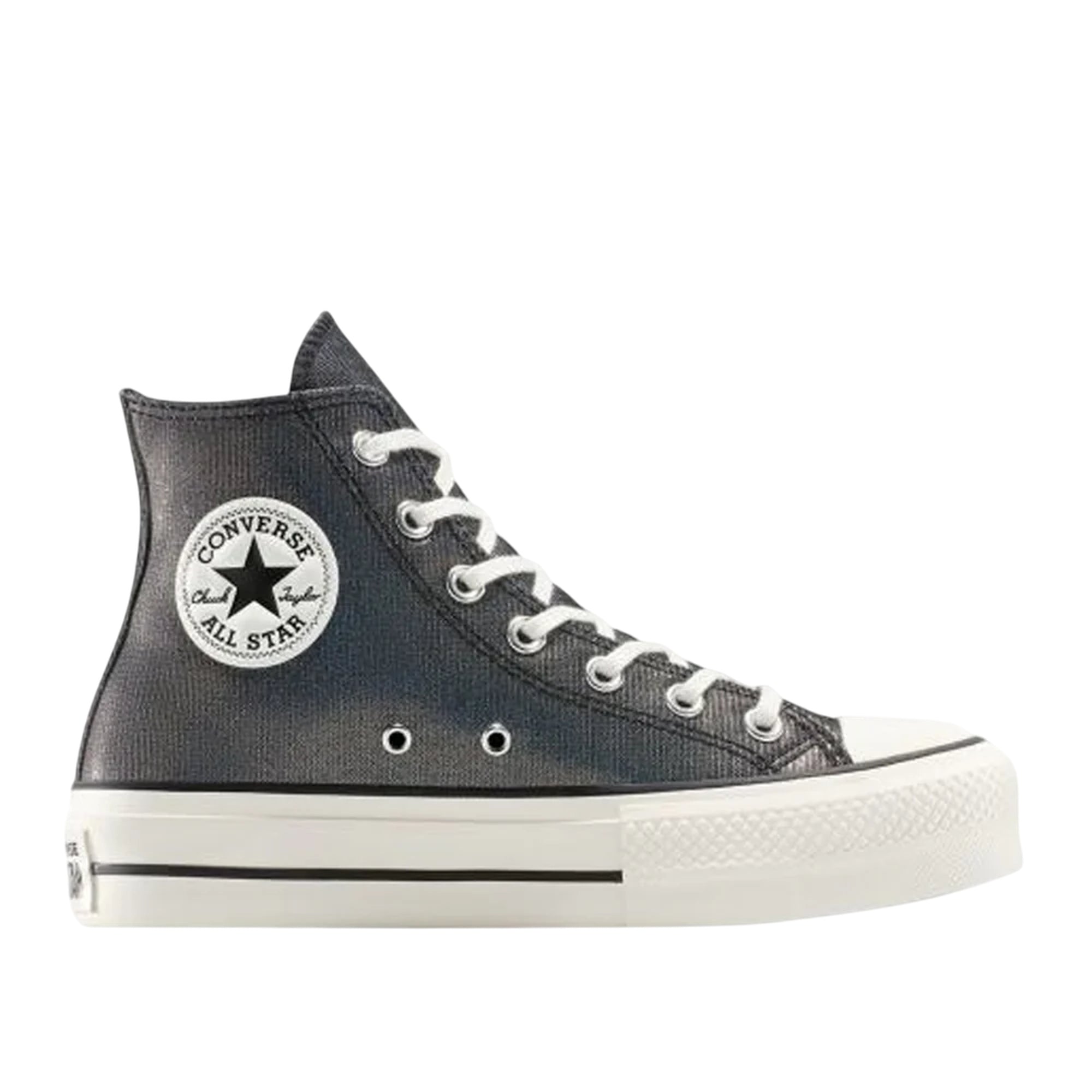 Sneakers Donna Ctas Lift Hi Nera, con iconico patch logo laterale