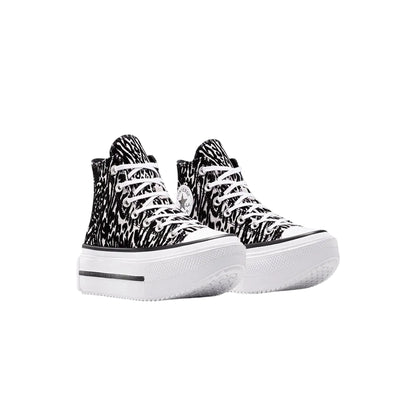 Sneakers Donna Chuck Taylor Zebra, con patch logo laterale
