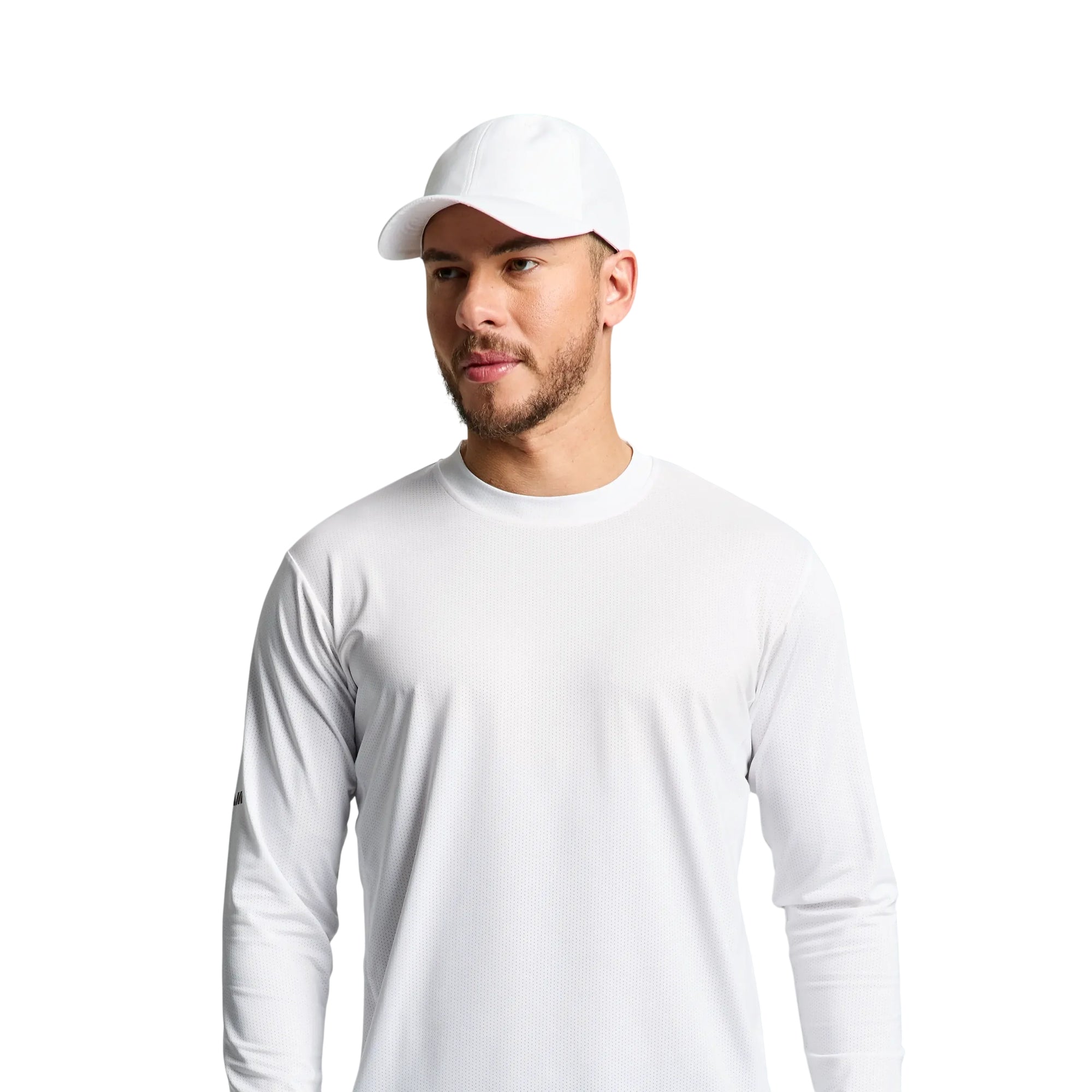Cappello Uomo Tech Bianco con cordino