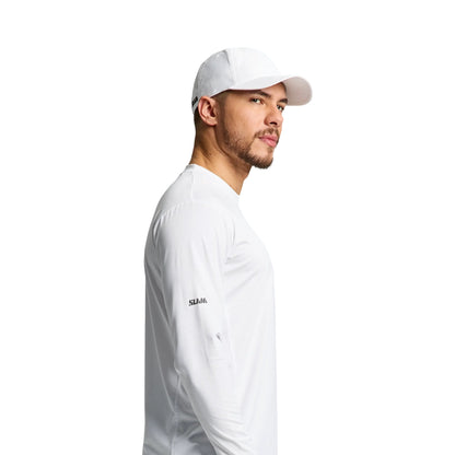 Cappello Uomo Tech Bianco con cordino