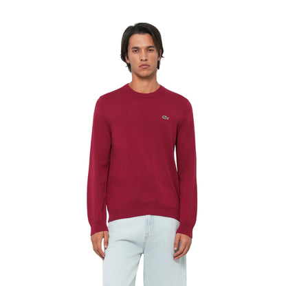 Maglia Uomo in cotone, Rossa, a girocollo