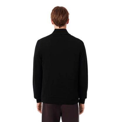 Pullover Uomo mezza zip, realizzato in cotone, con coccodrillo sul petto