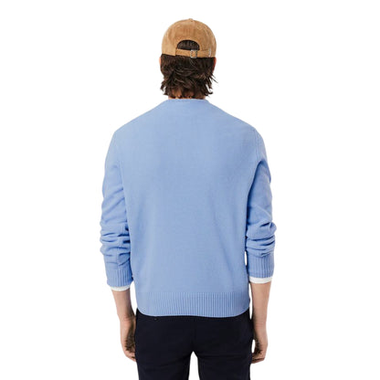 Maglione Uomo a girocollo Celeste