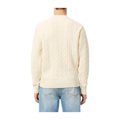 Maglione Uomo lavorato a trecce, in lana