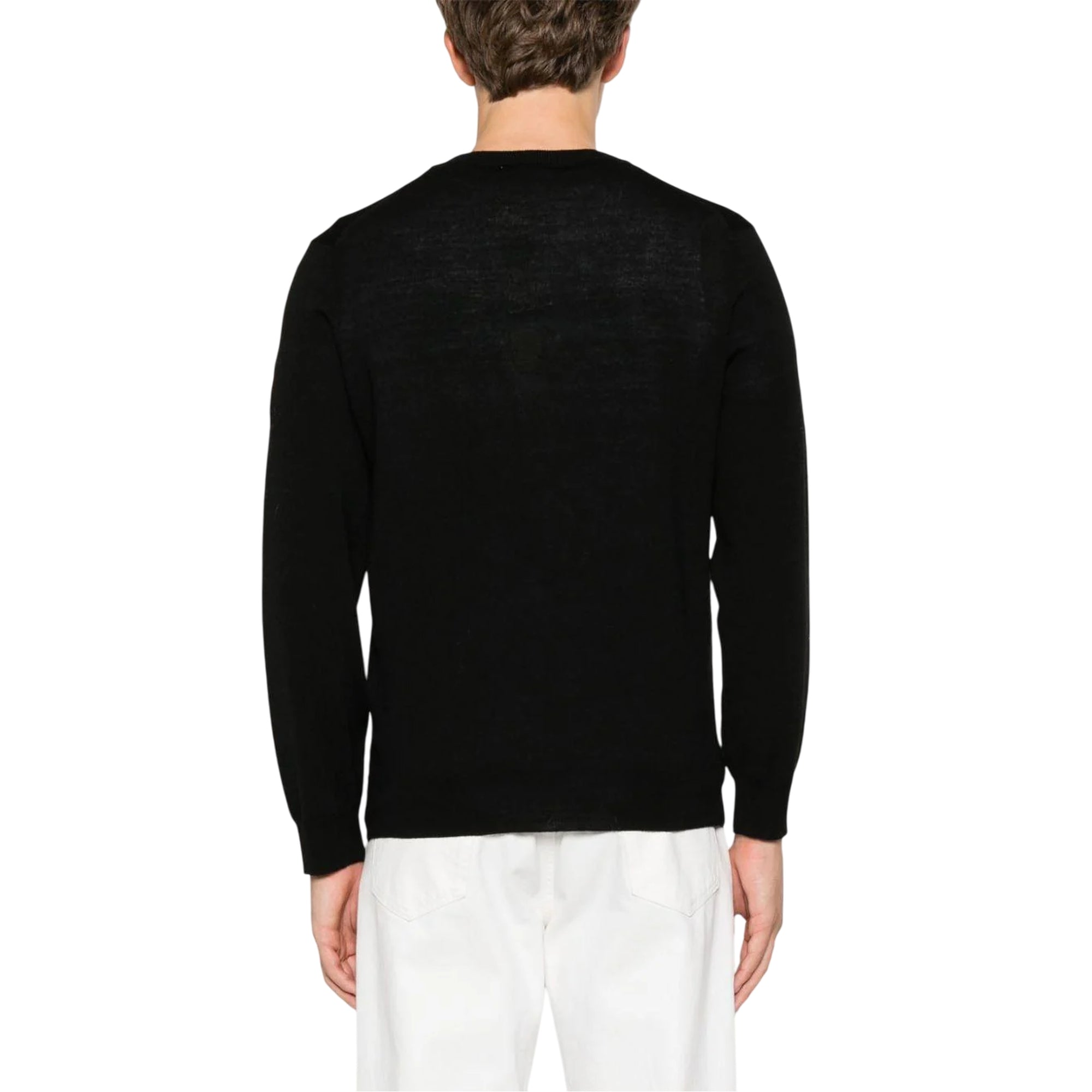 Pullover Uomo in lana, dal design classico, con scollatura a V