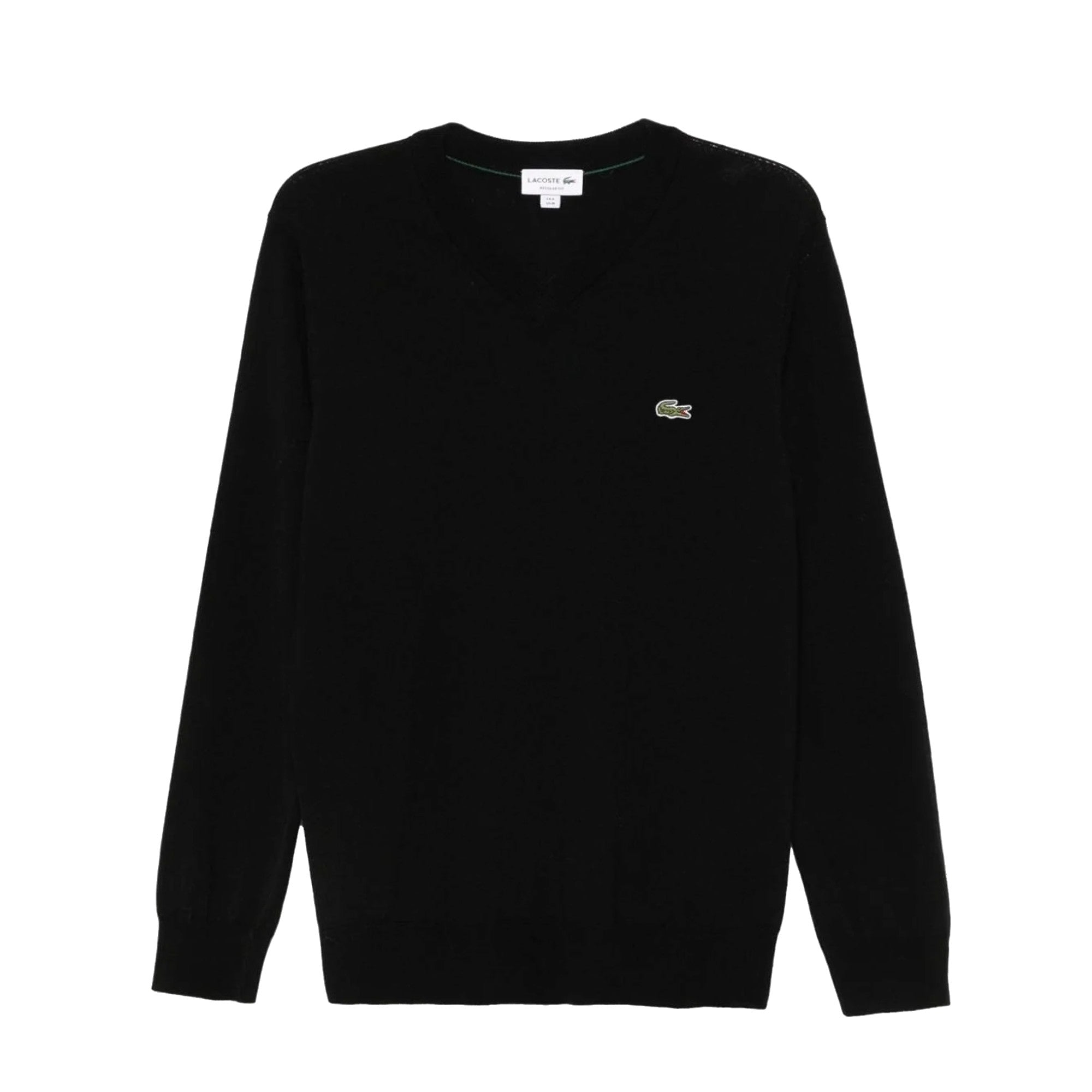 Pullover Uomo Nero in misto lana, dal design minimal 