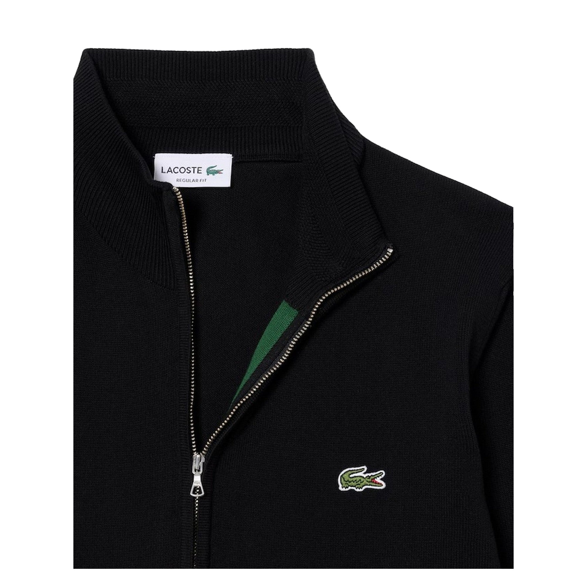 Maglia Uomo Nera in jersey di cotone, a collo alto