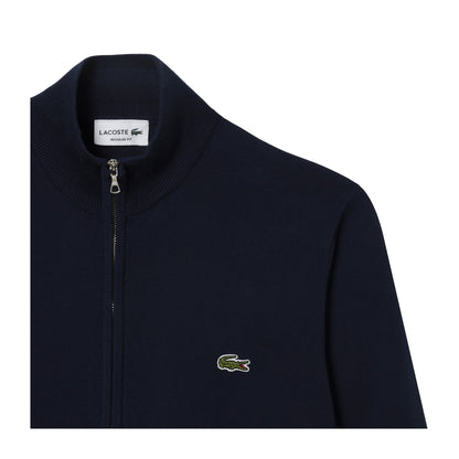 Maglia Uomo Navy in jersey di cotone, a collo alto