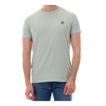 T-shirt Uomo Dunstan River, Verde Acqua a tinta unita, con maniche corte
