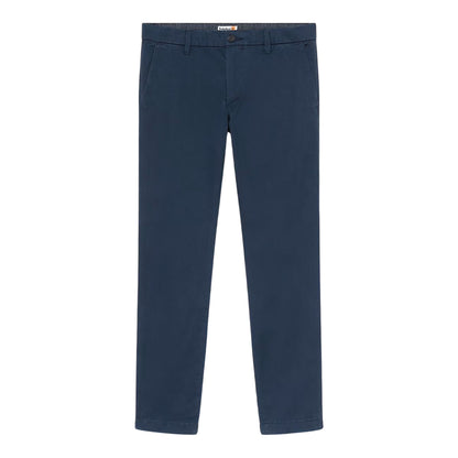 Pantalone Uomo in cotone elasticizzato, modello chino, con patta e bottone 