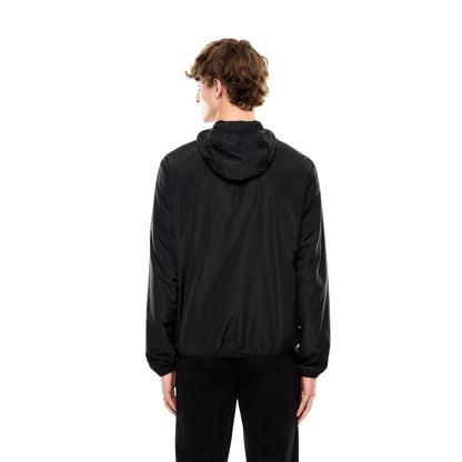 Giacca Uomo Nera in nylon con logo