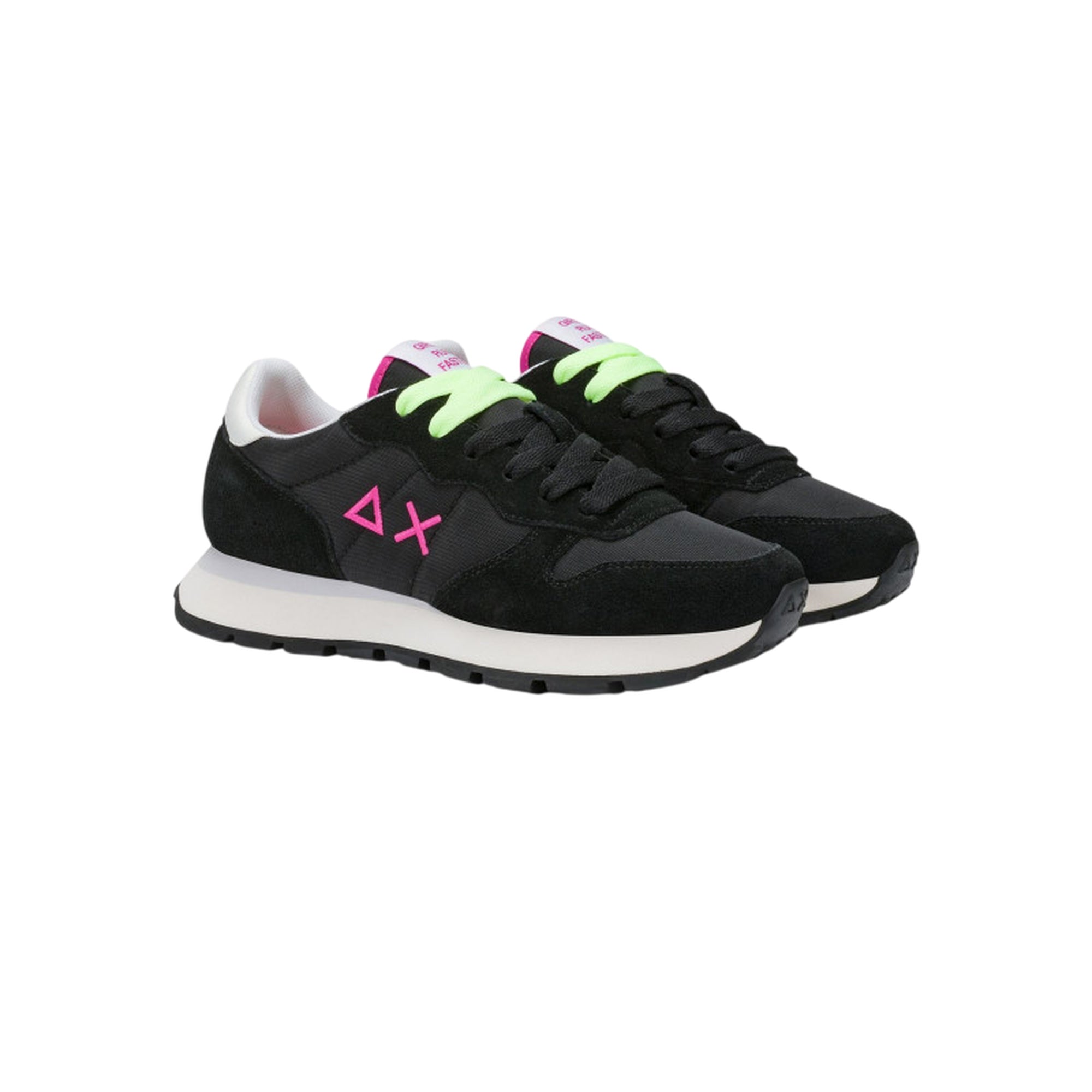 Sneakers Donna, Ally Solid, con tomaia Nera in camoscio e nylon 