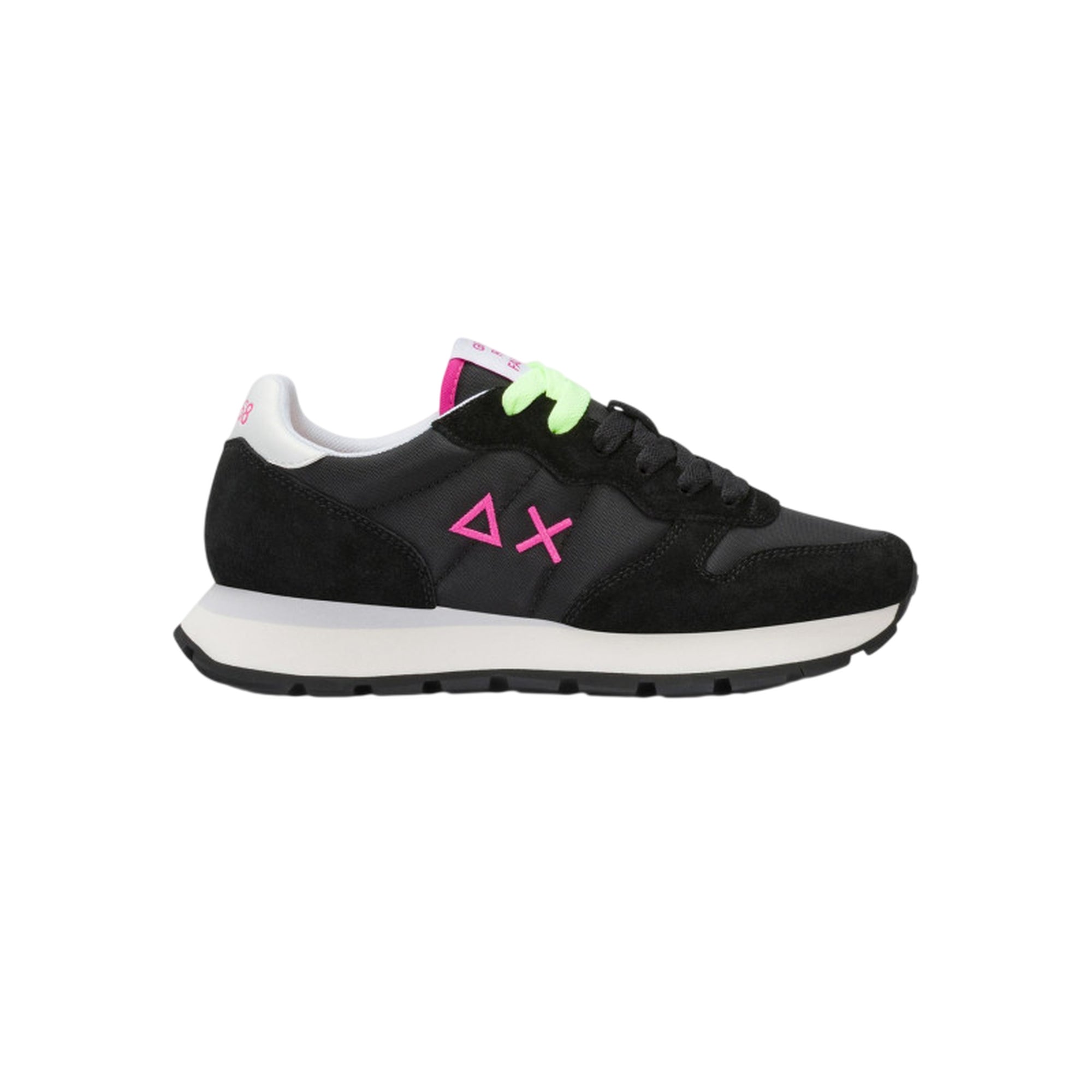 Sneakers Donna, Ally Solid, con tomaia Nera in camoscio e nylon 