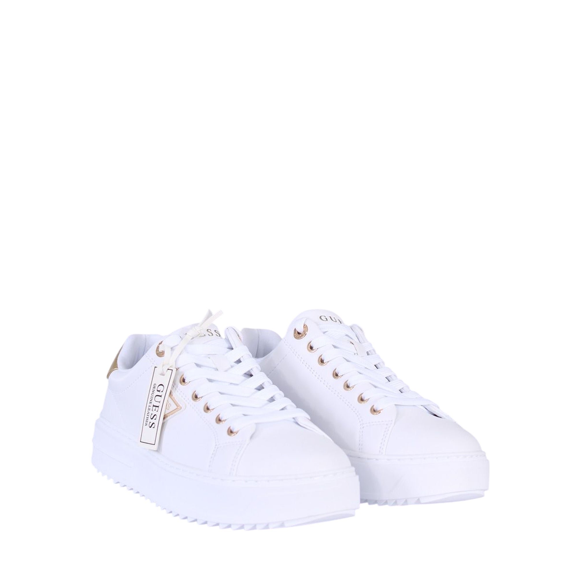 Denesa 12 Leather-Melend Trainer Bianco