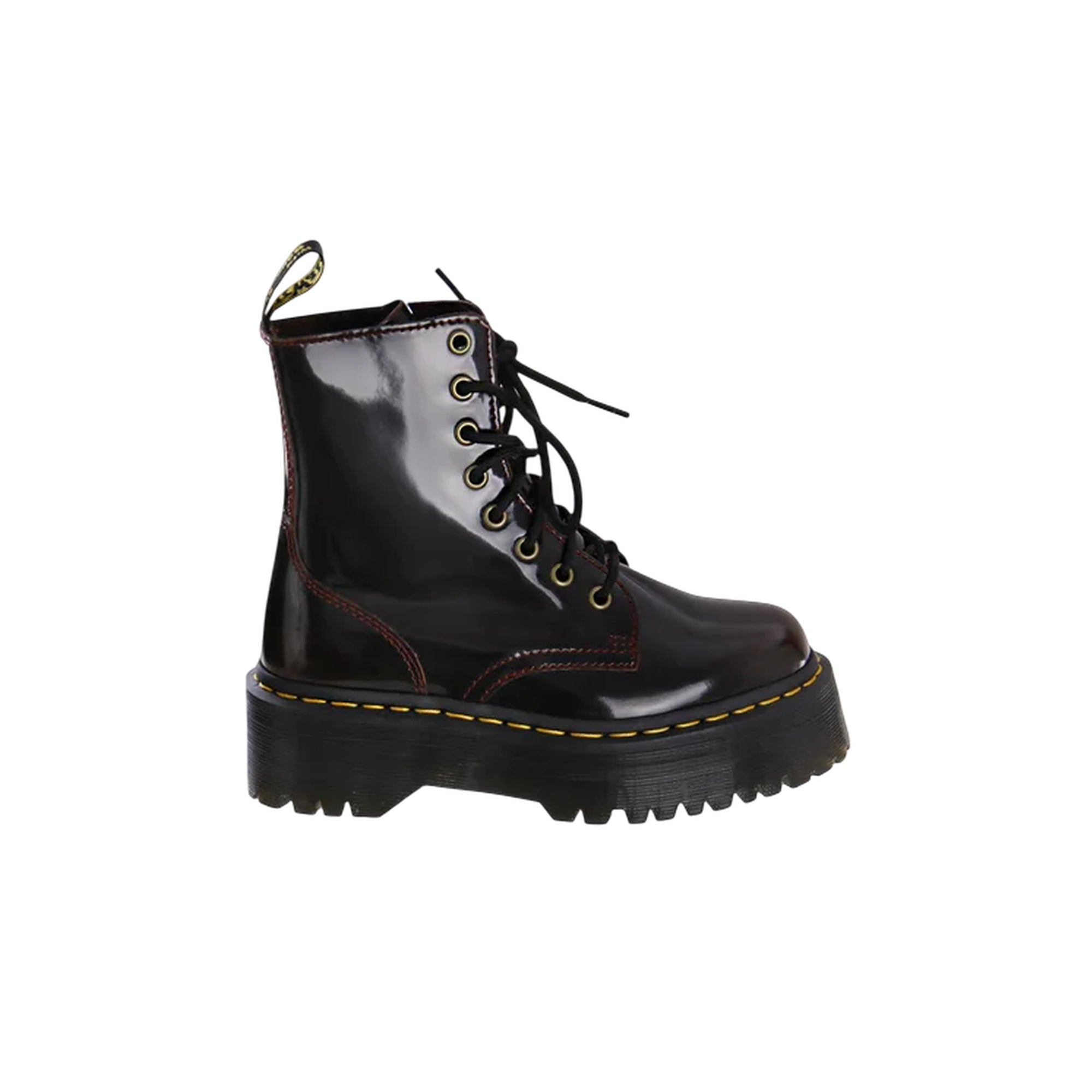 Stivaletto Donna, modello Jadon platform, con tomaia in pelle dall'effetto lucido