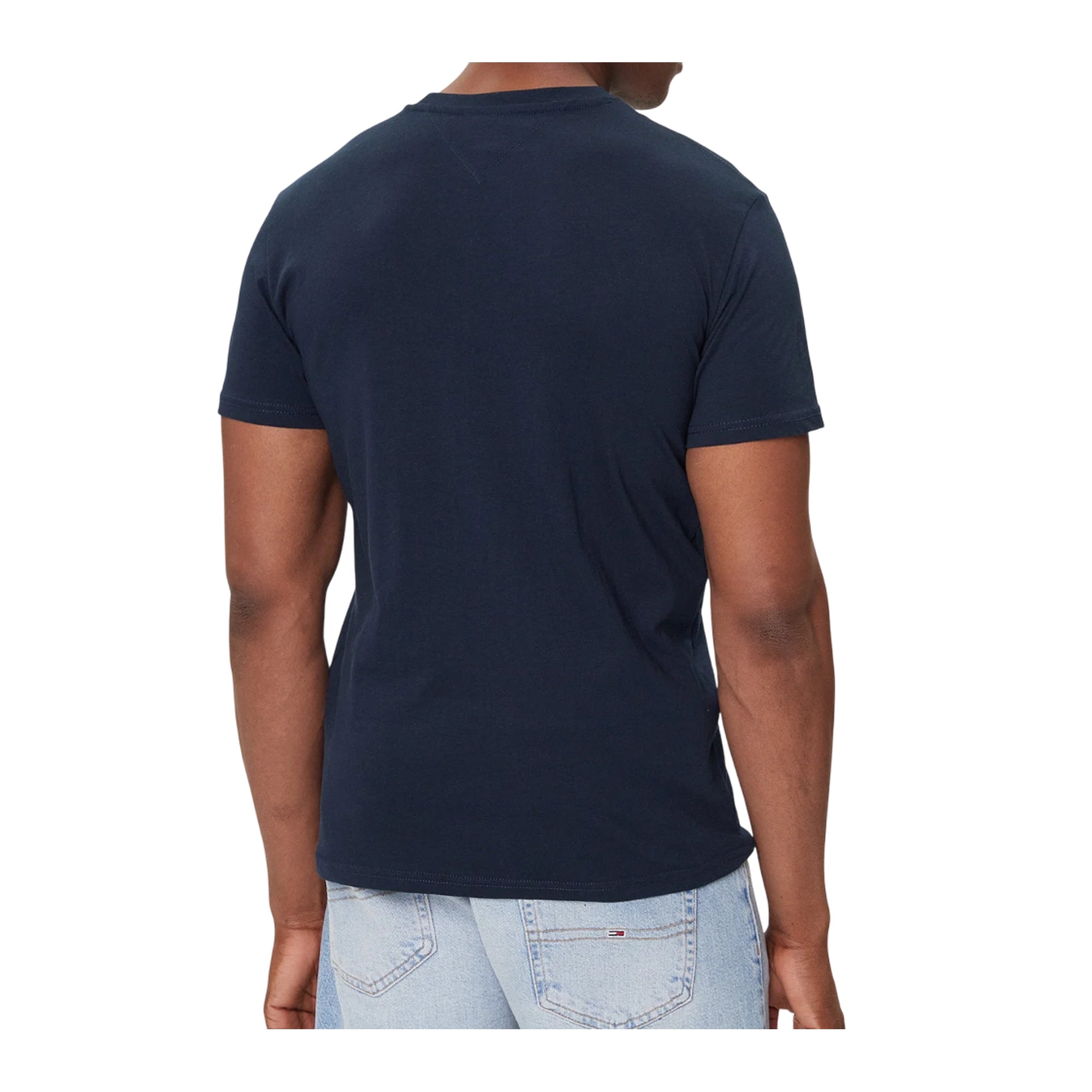 T-shirt Uomo Linear Chest, con scollatura girocollo e logo sul petto