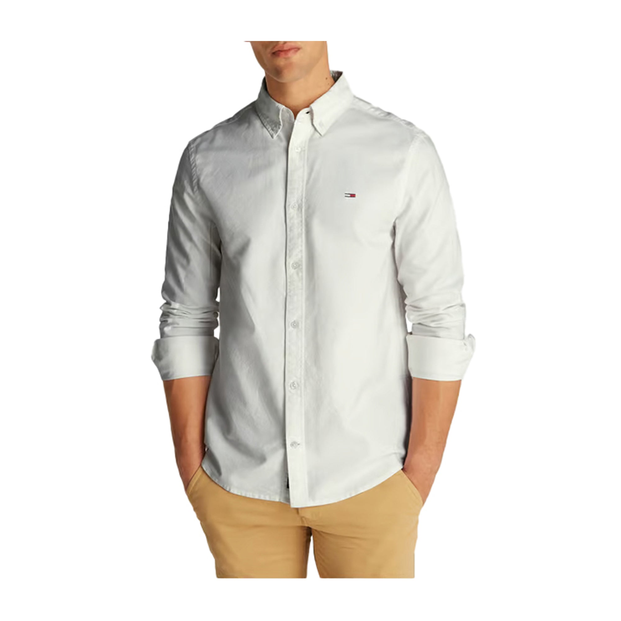 Camicia Uomo Oxford Bianco