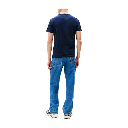 T-shirt Uomo Slim fit con mini logo lineare Blu navy