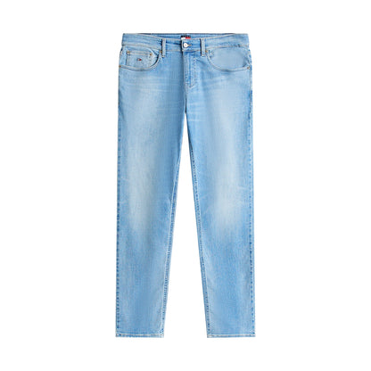 Jeans Uomo cinque tasche, dal lavaggio chiaro con vestibilità slim