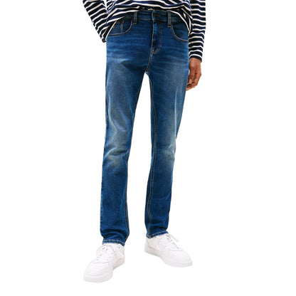 Jeans Uomo Scanton con logo ricamato, dal fit slim