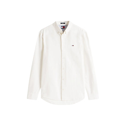 Camicia Uomo Oxford Bianca, con colletto button down