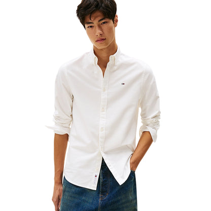 Camicia Uomo Oxford Bianca, con colletto button down
