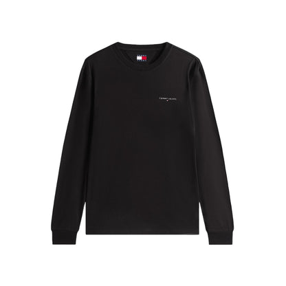 T-shirt Uomo a maniche lunghe, con girocollo e logo sul petto