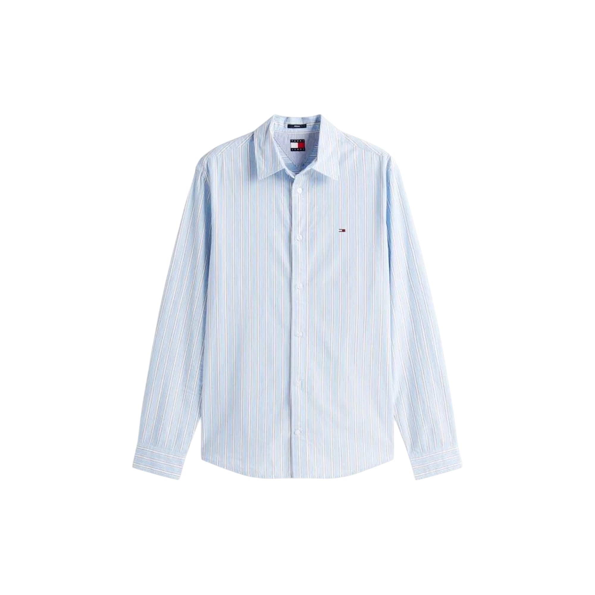 Camicia Uomo con classici bottoni frontali e motivo a righe
